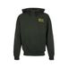 Brunotti hoodie met backprint - donkergroen/geel