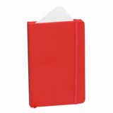 Merkloos / Sans marque Notitieboekje met harde kaft en elastiek - rood - 9 x 14 cm - 100 blanco paginas - opschrijfboekjes - schrift