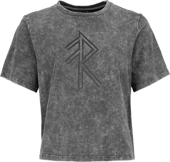 Black Premium by EMP Zwart T-shirt met Sneeuwwas - Dames - M