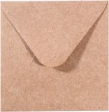 Vaessen Creative Florence Enveloppen Vierkant - 9,5 x 9,5cm - Kraft - 5 st.