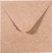 Vaessen Creative Florence Enveloppen Vierkant - 9,5 x 9,5cm - Kraft - 5 st.