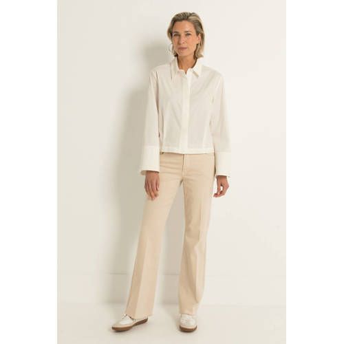 Claudia Sträter CLAUDIA BY CLAUDIA STRÄTER flared jeans lichtgrijs