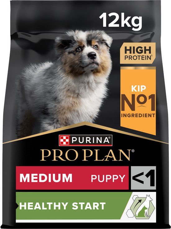 PRO PLAN Medium Puppy - Kip met Optistart - Hondenvoer - 12 kg