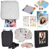 HP Sprocket 3x4 instant fotoprinter Kit: Zink-papier van 20 pakken, etui, fotoalbum, stiften, stickersets