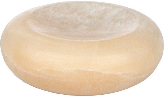 Dutchbone Onno Tray/Decoratie schaal Onyx Natuursteen - Geel