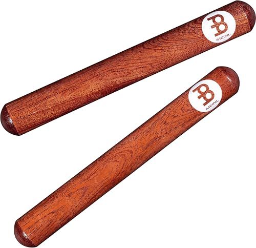 Meinl Percussion Wood Claves Classic - 1 Paar Cilindrische Claves - Met Snijgeluid - Muziekinstrument - Walnoot, Naturel (CL1RW)