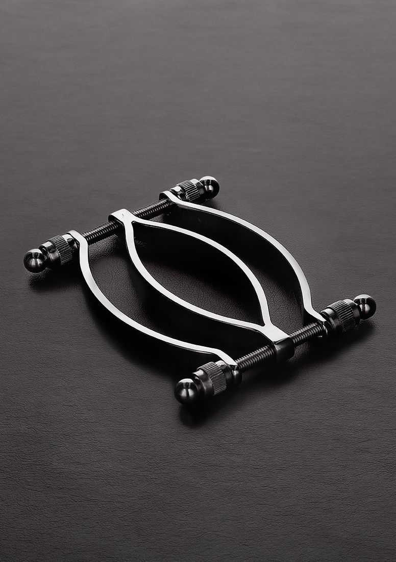 Triune Pussy Clamp - Zilver - RVS - 8714273535696
