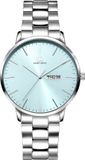 Danish Design Akilia DAY/DATE LINK - Horloge Heren - Zilver - Analoog - 41 mm - Rond - RVS