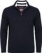 Superdry Knit Half Zip Cotton Jumper Navy - Maat L - Heren