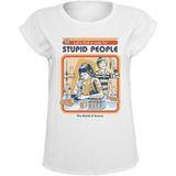 Steven Rhodes Dames T-shirt - wit - 4XL