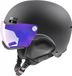 Uvex HLMT 500 Vario Casque de ski avec visière - Noir - Taille M - Unisexe - 2022