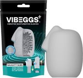 VIBEGGS - Naughty Nubs - Vibrerende Masturbatie Sleeve èn Vinger Vibrator - Wit