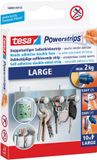 tesa Powerstrips double-sided large 2kg | 15 pieces