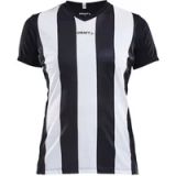 Craft Progress Stripe Shirt Korte Mouw Dames - Zwart / Wit