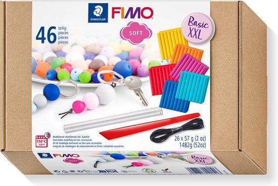 FIMO soft - ovenhardende boetseerklei - Basic XXL set - assortiment