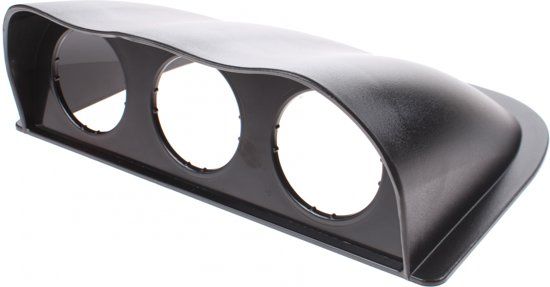 AutoStyle Meterhouder Horizontaal DF-Look zwart - 8714767123095