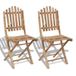 VidaXL Terras Bamboo Tuinstoel (2 stuks)