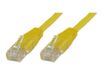 Microconnect 0.4m Cat6 U/UTP RJ-45 Netwerkkabel Geel