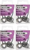 Deltafix Schroefogen - 20x - Verzinkt Metaal - 25 x 12 mm