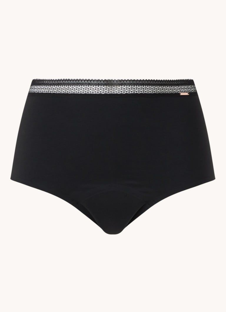 Chantelle High Waisted Seamless Period Underwear with Lace