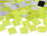 Decoratieve edelstenen van acryl, vierkant, neongeel, 16 x 16 mm, ca. 500 stuks.