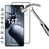 Xiaomi Protecteur d'Écran en Verre Trempé Full Cover - Bord Noir pour Xiaomi 14T/14T Pro