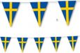 Merkloos / Sans marque Zweden Vlaggenlijn / Slingers 3,5 meter - 3x - Papier