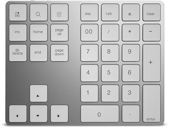 H HDWR Hardware for business HDWR Draadloos Numeriek Toetsenbord voor Laptop, Bluetooth, QWERTY, Membraan, typerCLAW BN100