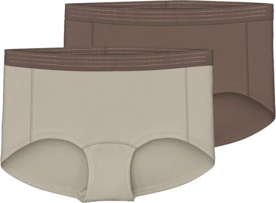 Name It Meisjes Hipsters NKFHIPSTER Bruin 2-Pack - Maat 116