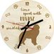 Art-Dog Kuvasz - horloge avec chien, horloge en bois avec gravure, horloge personnalisée