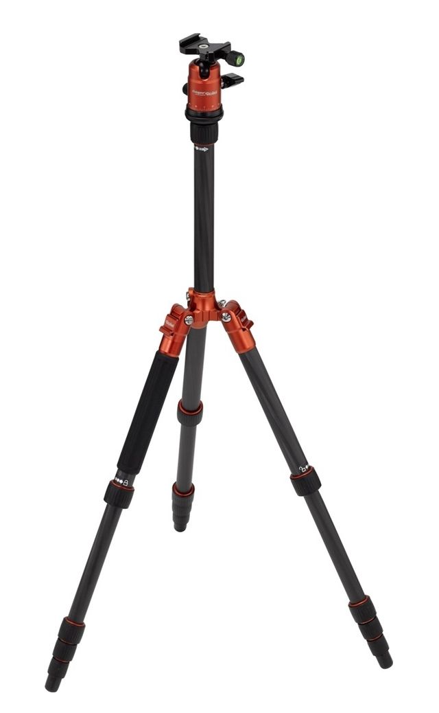 Rollei Compact Traveler No. 1 Carbon Tripod - Black/Orange