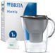 BRITA Marella Graphite waterfilterkan, 2,4 liter inhoud (1,4 liter gefilterd), 1 Maxtra Pro alles-in-één filterpatroon, vermindert PFAS, chloor, pesticiden en kalk