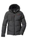 killtec jongens Gewatteerd jack/functionele jas in donslook met capuchon KOW 230 BYS QLTD JCKT, anthrazit, 140, 43514-000