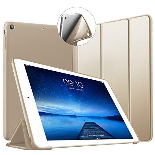 VAGHVEO Hoes voor iPad Mini 3/2/1 7.9", Lichtgewicht Flexibele Smart Cases Zachte TPU Back Cover Hoesje Shell met Auto Matische Slaap/Waak Functie voor Apple iPad Mini, iPad Mini2, iPad Mini3, Goud