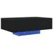 vidaXL Zwarte eiken salontafel 85 x 55 x 31 cm