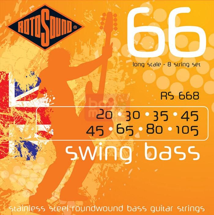 Rotosound RS668 elektrische bassnaren .020-.105