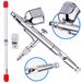 Technic Precisie Airbrush Modelbouw - Dubbele Actie, 2x Mondstuk (0.2+0.3mm)