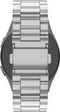 Bandz Stalen band 'Classic' met vlindersluiting & inkortset geschikt voor Garmin Vivoactive 6 / 5 / 3 / Vivomove / 3 / HR / Style / Luxe / Sport / Trend / Forerunner 645 / 570 / 245 / 170 / 165 / 70 / 55 / Venu / SQ / SQ2 / 2 Plus - Zilver