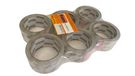 Kippen 9004T2 plakband, 6 rollen, transparant, 66 m x 50 mm