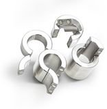 SinEros Black Label - Magnetische Ballstretcher - RVS - Zilver - 56 x 35 mm