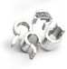 SinEros Black Label - Magnetische Ballstretcher - RVS - Zilver - 56 x 35 mm