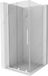 Mexen Velar L cabine de douche coulissante 110 x 110 cm, transparent, blanc