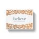 Believe Boxed Notitiekaartenset: kaarten om aan te moedigen en te inspireren - 12 blanco kaarten (3 van elk van de 4 ontwerpen) met bedrukte enveloppen