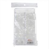 False Bella Vida Nageltips Transparant 500 U Standaard Effen