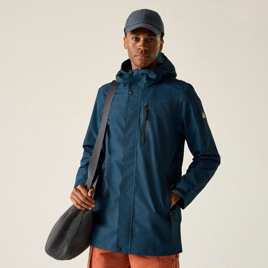 Regatta Heren Daledon Longline Waterdichte Jas met Capuchon
