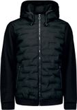 No Excess All season gestept jacket met gebreide mouw Black XXXL