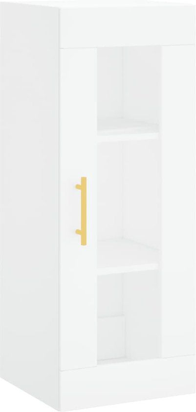vidaXL Bovenkast 34,5x34x90 cm Wit