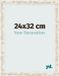 yd. Cadre photo 24x32 cm Blanc Vintage MDF