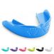 SISU Protège-dents 3D, protège-gencives pour rugby, boxe, hockey | Protège-dents pour adultes | Gumshield pour appareils dentaires | Protection sportive pour hommes (bleu électrique, adultes (plus de 5