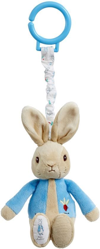 Rainbow Designs Peter Rabbit Jiggle Attachable Toy - Blue, Red